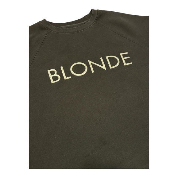 Brunette The Label Black Sparkle BLONDE Sweatshirt Size M/L Relaxed Fit Warm Fun - Picture 5 of 10